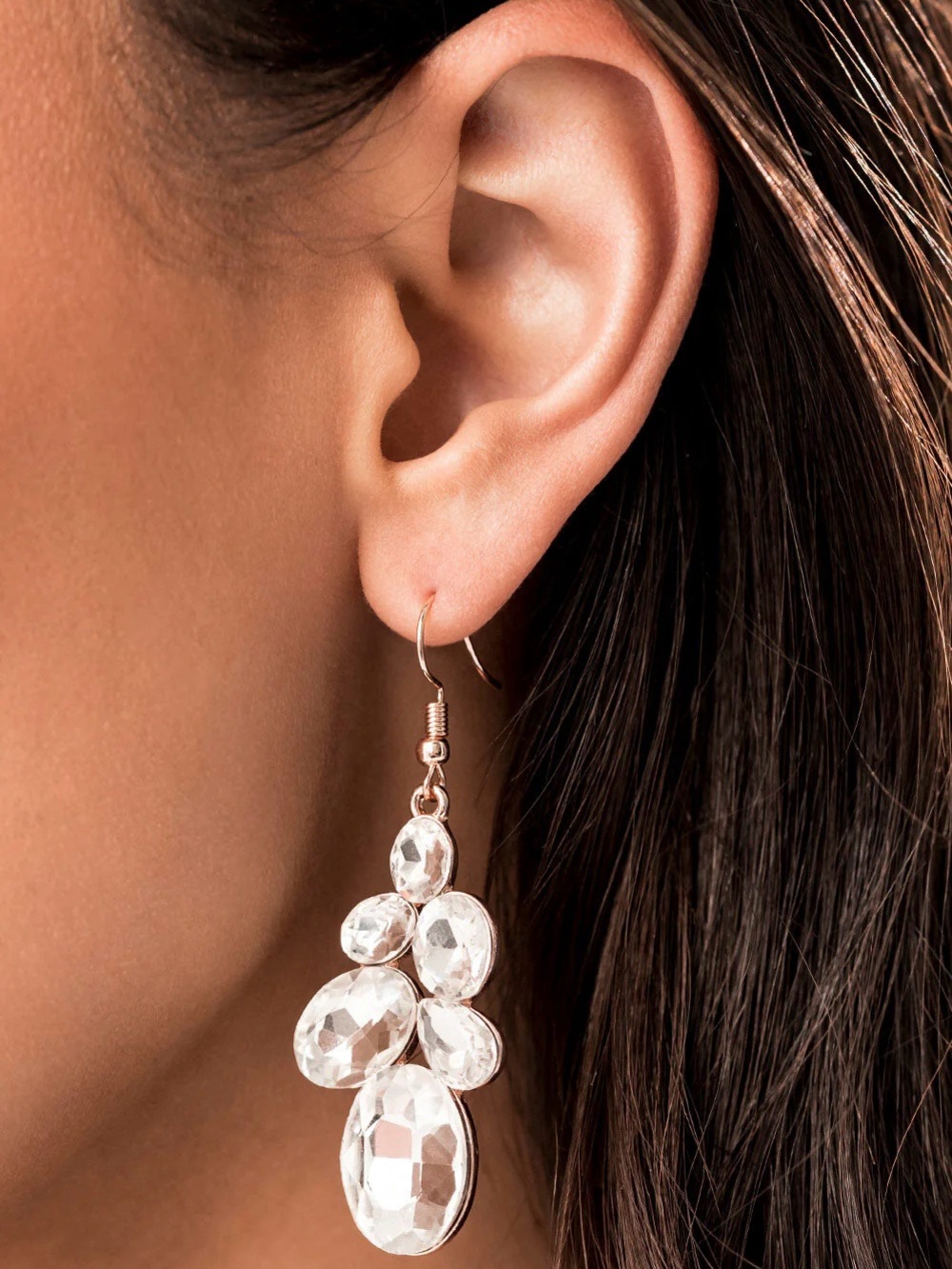 Crystal Statement Bib Necklace & Earrings Set - Picture 3 of 5